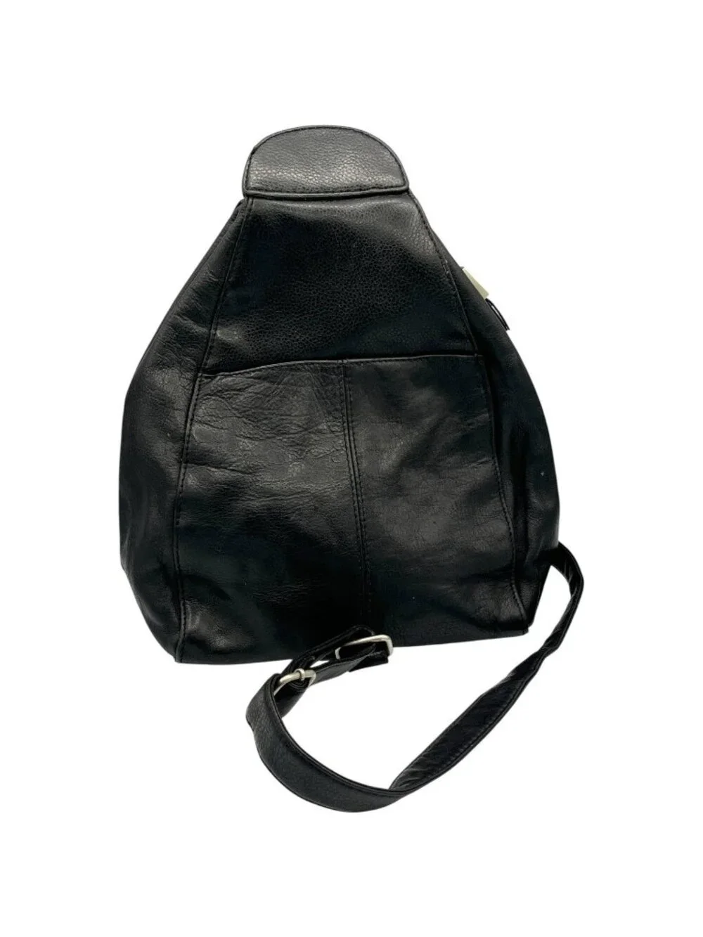 Vintage Hillard & Hanson Black Leather Sling Bag 12